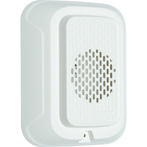 System Sensor HWL-LF 2-wire fire alarm sounder with selectable low frequency output, mounted on a wall for emergency signaling.
