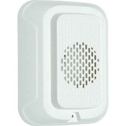 System Sensor HWL-LF 2-wire fire alarm sounder with selectable low frequency output, mounted on a wall for emergency signaling.