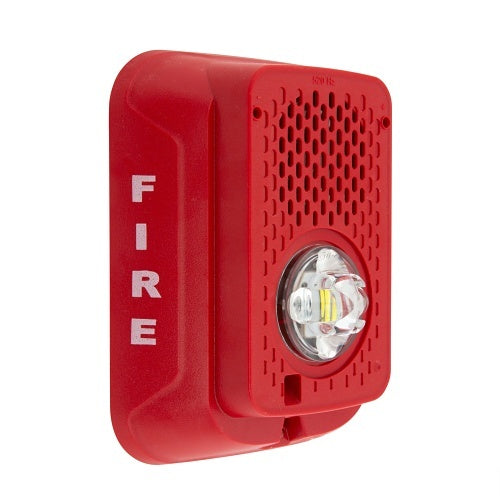 System Sensor P2RLED-LF Wall Mount Low-Frequency Sounder Strobe, Red - PGT Electrical Supplies