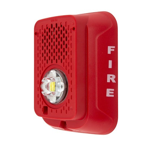 System Sensor P2RLED-LF Wall Mount Low-Frequency Sounder Strobe, Red - PGT Electrical Supplies
