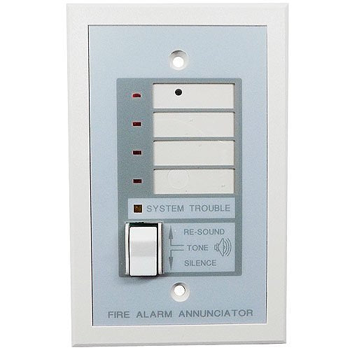 Fire-Lite RZA-4XF Remote Annunciator, Single-Gang - PGT Electrical Supplies