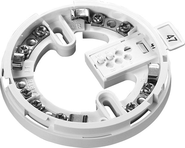 Apollo XP95/Discovery mounting base for fire alarm systems, designed for secure installation and compatibility with Apollo detection devices.