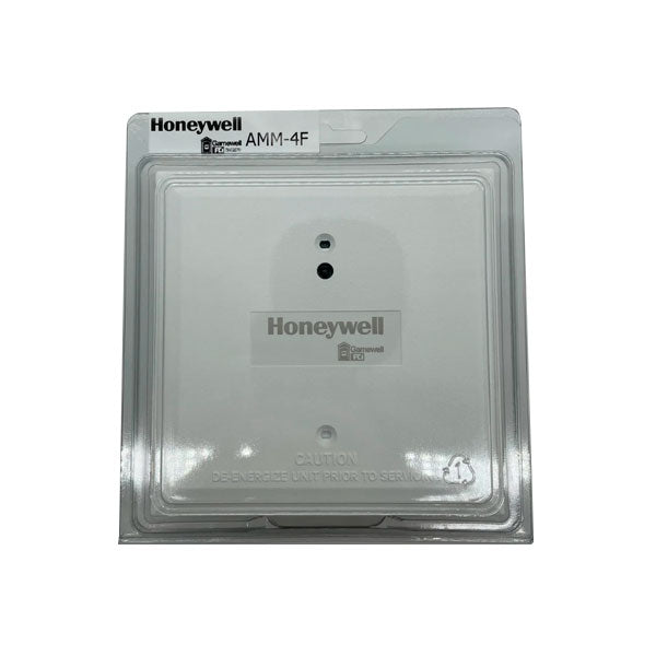Gamewell-FCI AMM-4F addressable fire alarm monitor module with display and control buttons for fire alarm system monitoring.