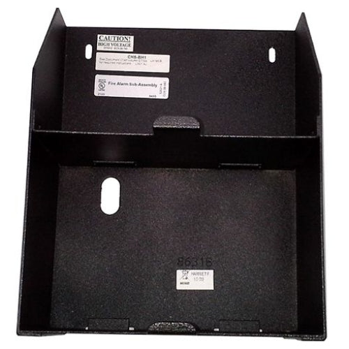 Notifier CHS-BH1 fire alarm blank door panel chassis with battery compartment for fire detection systems.