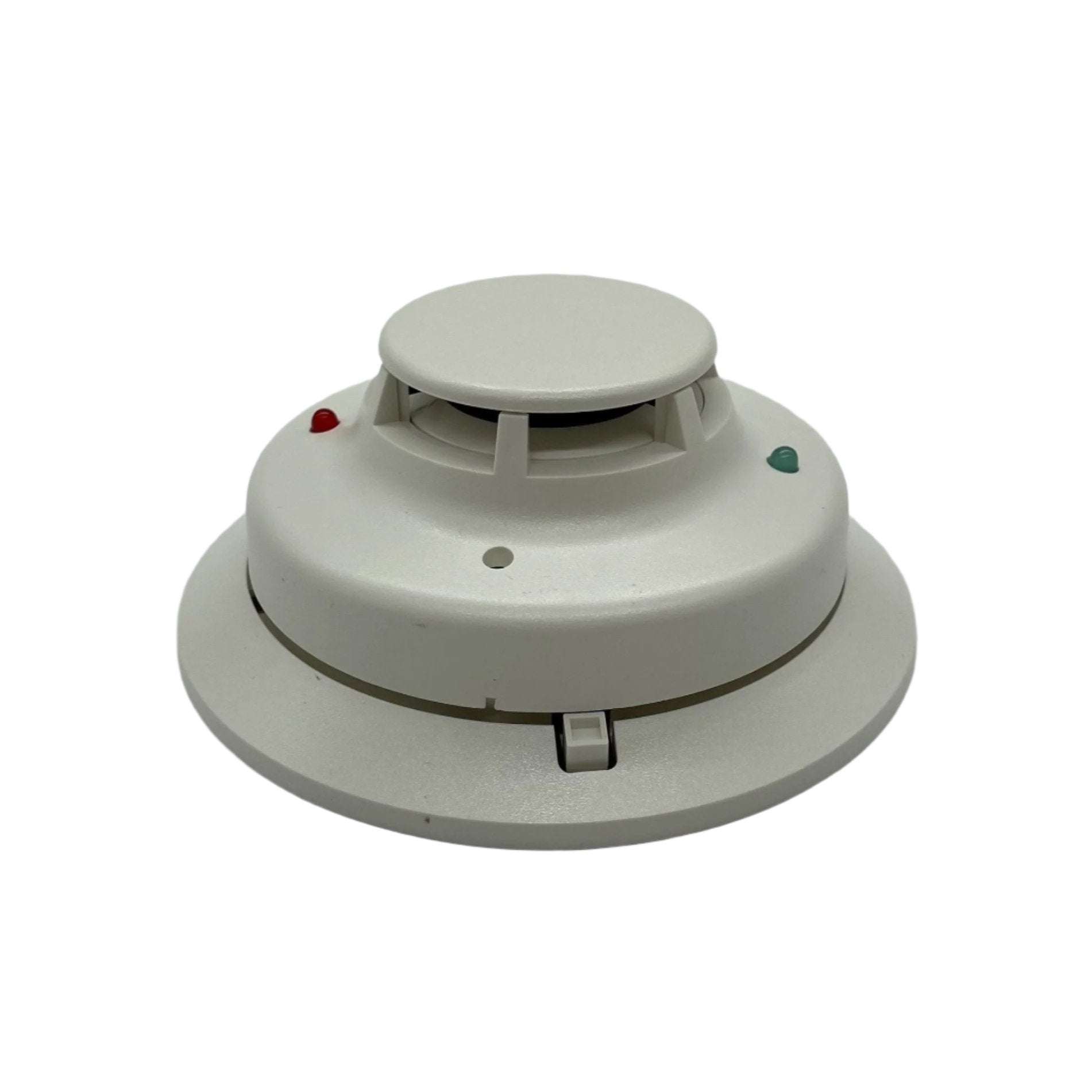 System Sensor 4W-B fire alarm smoke detector, 4-wire wiring, ceiling-mounted smoke detection device for fire safety.